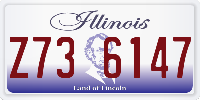 IL license plate Z736147