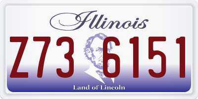 IL license plate Z736151