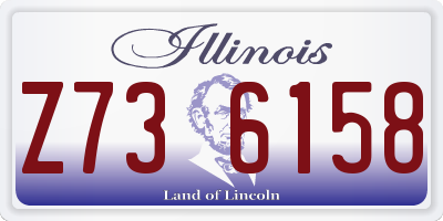 IL license plate Z736158