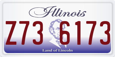 IL license plate Z736173