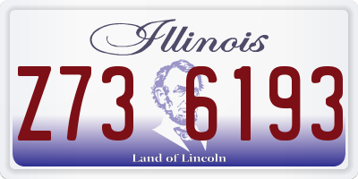 IL license plate Z736193