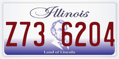 IL license plate Z736204