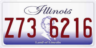 IL license plate Z736216