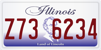 IL license plate Z736234