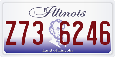 IL license plate Z736246