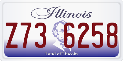 IL license plate Z736258