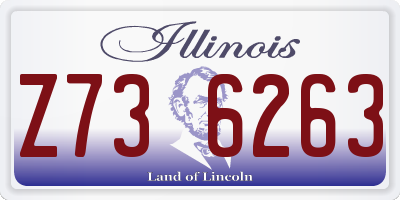 IL license plate Z736263