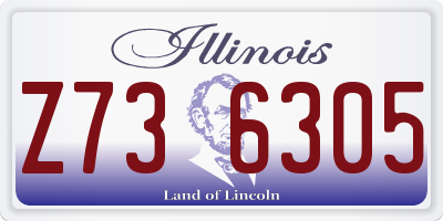 IL license plate Z736305