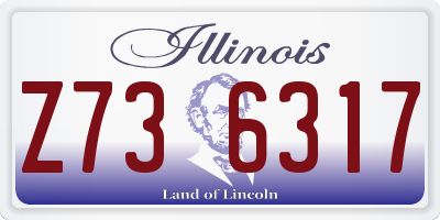 IL license plate Z736317