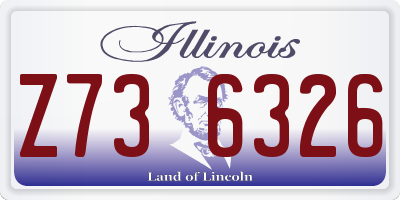 IL license plate Z736326