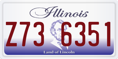 IL license plate Z736351