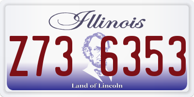 IL license plate Z736353