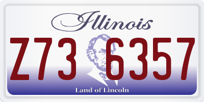 IL license plate Z736357