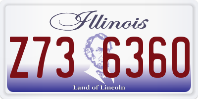 IL license plate Z736360