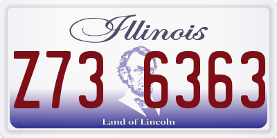 IL license plate Z736363