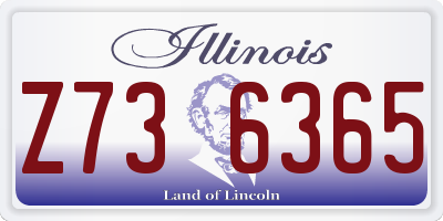 IL license plate Z736365
