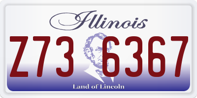 IL license plate Z736367