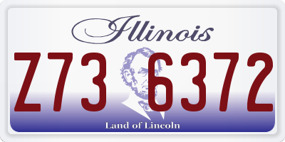 IL license plate Z736372