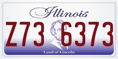 IL license plate Z736373