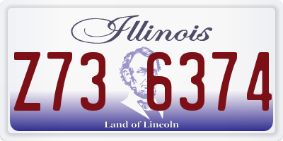 IL license plate Z736374