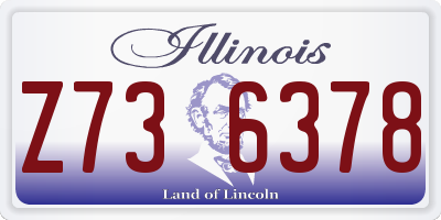 IL license plate Z736378