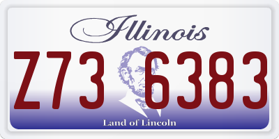 IL license plate Z736383