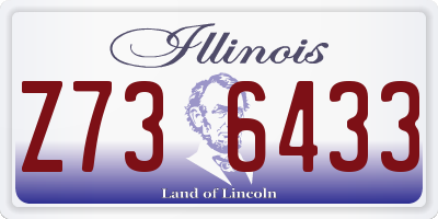 IL license plate Z736433