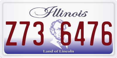 IL license plate Z736476