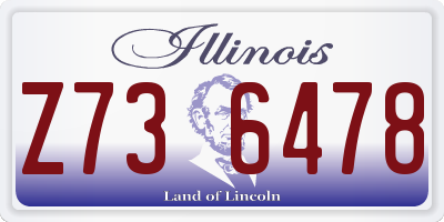 IL license plate Z736478