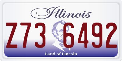 IL license plate Z736492