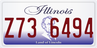 IL license plate Z736494