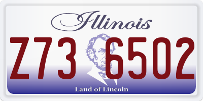 IL license plate Z736502