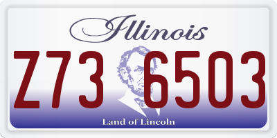 IL license plate Z736503