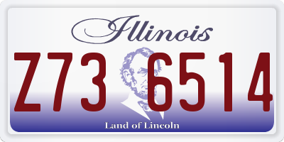 IL license plate Z736514