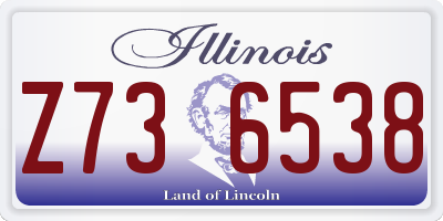 IL license plate Z736538
