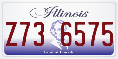 IL license plate Z736575