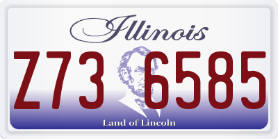 IL license plate Z736585