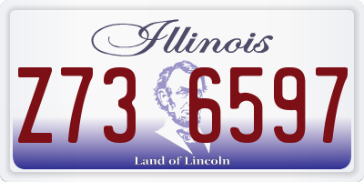 IL license plate Z736597