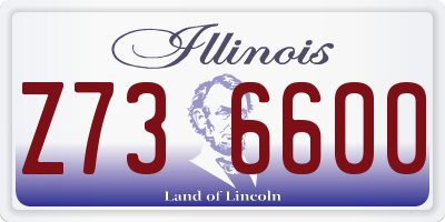 IL license plate Z736600