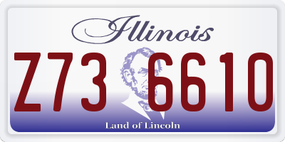 IL license plate Z736610