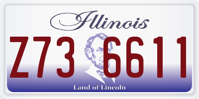 IL license plate Z736611
