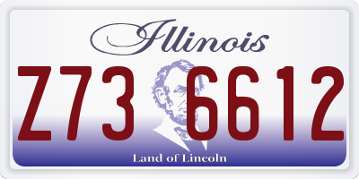 IL license plate Z736612