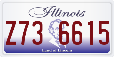 IL license plate Z736615