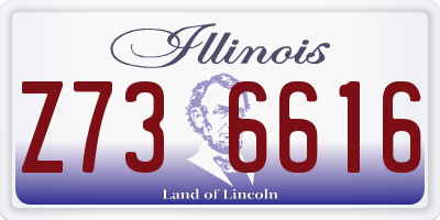 IL license plate Z736616