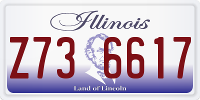 IL license plate Z736617