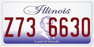 IL license plate Z736630
