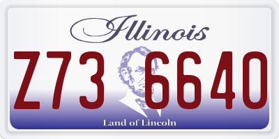IL license plate Z736640