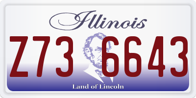 IL license plate Z736643