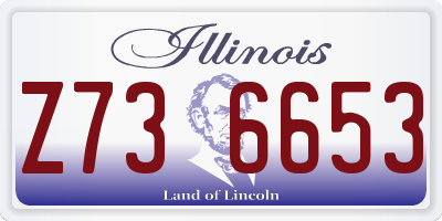 IL license plate Z736653