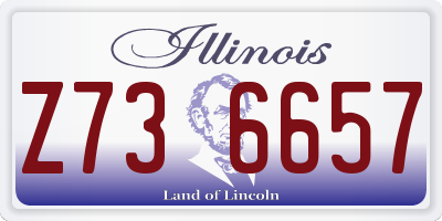 IL license plate Z736657
